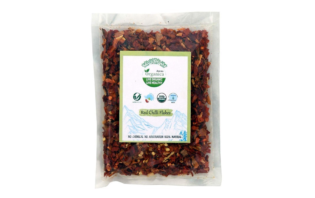 Arena Organica Red Chilli Flakes    Pack  50 grams